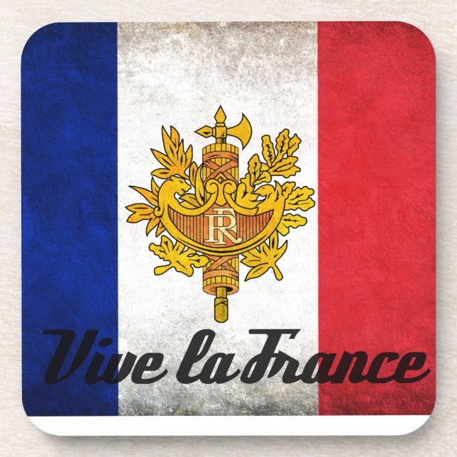 Dessous-de-verre Vive la France (Devant)