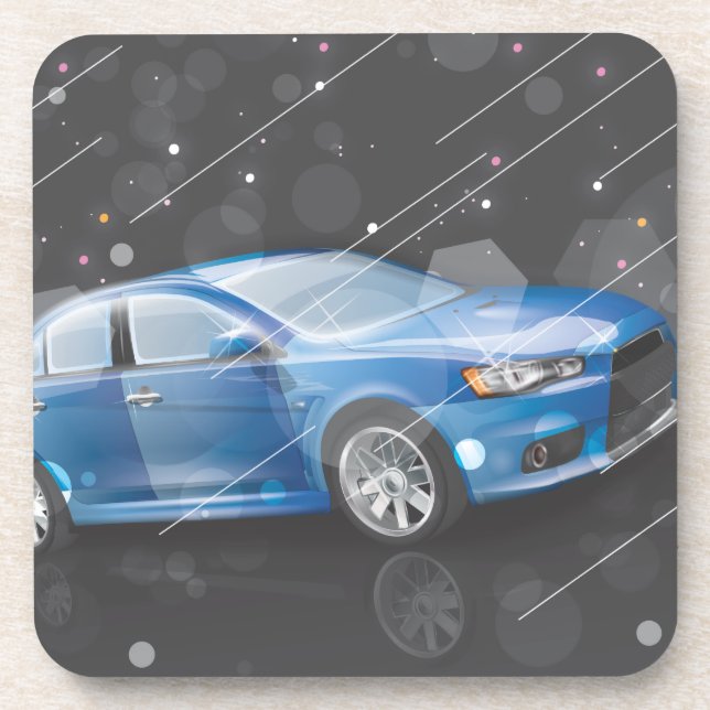 Dessous-de-verre Voiture de sport (Devant)