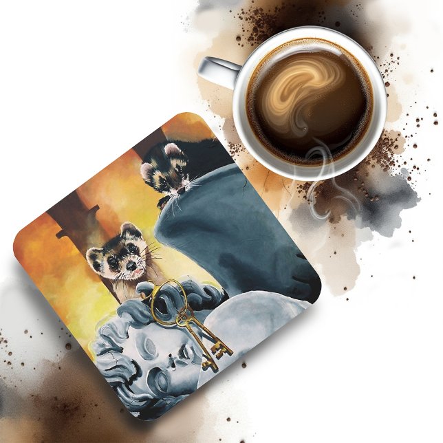 Dessous-de-verre Voleurs de furet (Créateur téléchargé)