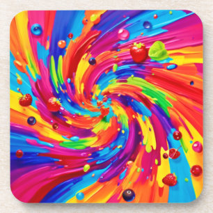 Dessous-de-verre Vortex de fruits colorés
