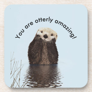 Dessous-de-verre Vous êtes Otterly Extraordinaire Funny Pun avec Cu