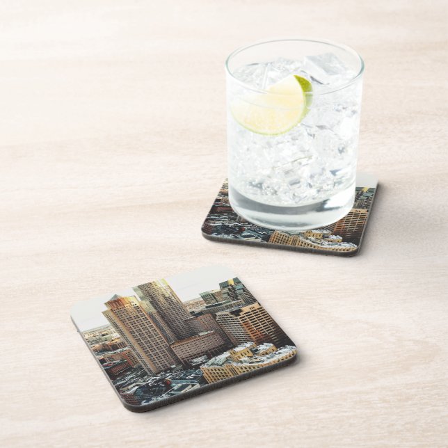 Dessous-de-verre Vue de Boston (Côté Droit)