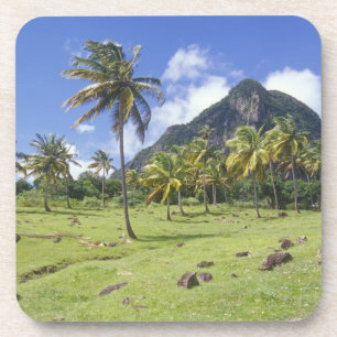 Dessous-de-verre Vue de Gros Piton le long du sentier historique à
