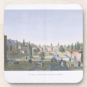Dessous-de-verre Vue de la cour externe du sérail, Topka