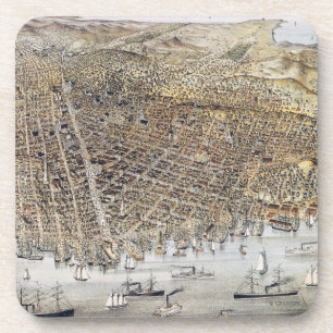 Dessous-de-verre Vue de San Francisco, 1878