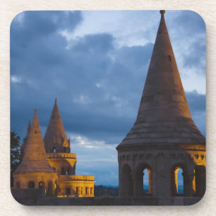 Dessous-de-verre Vue nocturne sur le bastion des pêcheurs, Castle H
