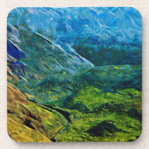 Dessous-de-verre Waimea Canyon Impressionniste Abstrait