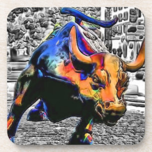 Dessous-de-verre Wall Street Taureau
