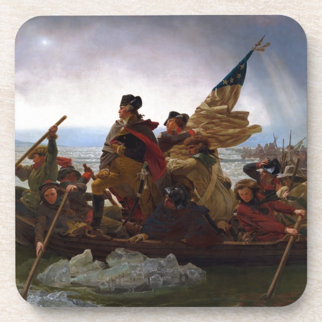 Dessous-de-verre Washington croisant le Delaware par Emanuel Leutze (Devant)