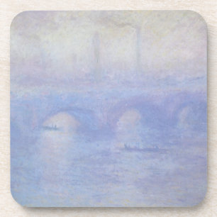 Dessous-de-verre Waterloo Bridge, Effet de brouillard par Claude Mo