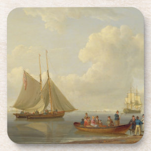 Dessous-de-verre Wherry portant des passagers à deux a ancré le P