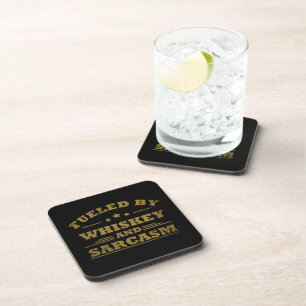 Dessous-de-verre Whiskey cite d'amusants propos d'alcool
