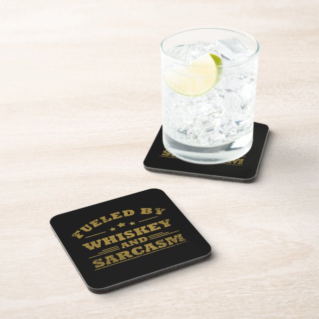 Dessous-de-verre Whiskey cite d'amusants propos d'alcool (Côté Droit)