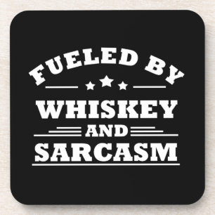 Dessous-de-verre Whiskey cite d'amusants propos d'alcool