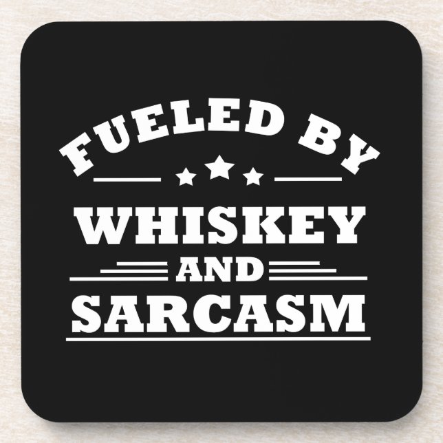 Dessous-de-verre Whiskey cite d'amusants propos d'alcool (Devant)