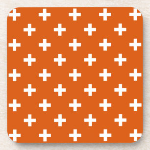 Dessous-de-verre White polka crosses