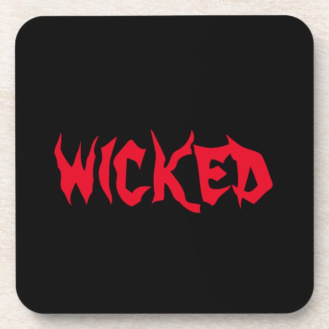 Dessous-de-verre Wicked Hard Plastic Coaster (Devant)