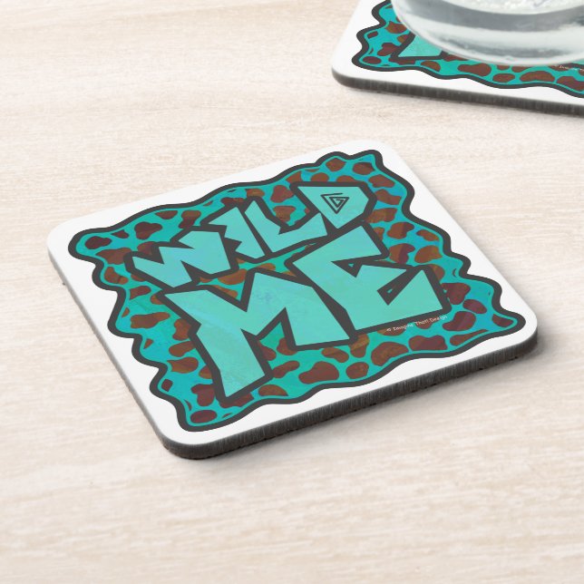 Dessous-de-verre Wild me Dalmatien Conception Brown et Turquoise (Côté gauche)