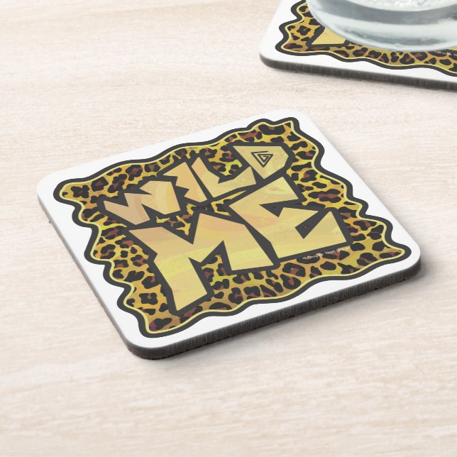 Dessous-de-verre Wild Me Leopard Brown et jaune (Côté gauche)