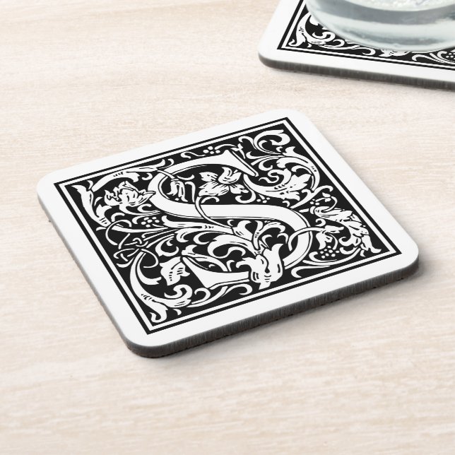 Dessous-de-verre William Morris Alphabet "S" (Côté gauche)