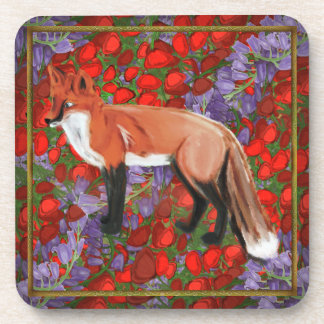 Dessous-de-verre William Morris inspired Fox
