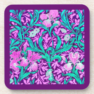 Dessous-de-verre William Morris Irises, Améthyste Violet