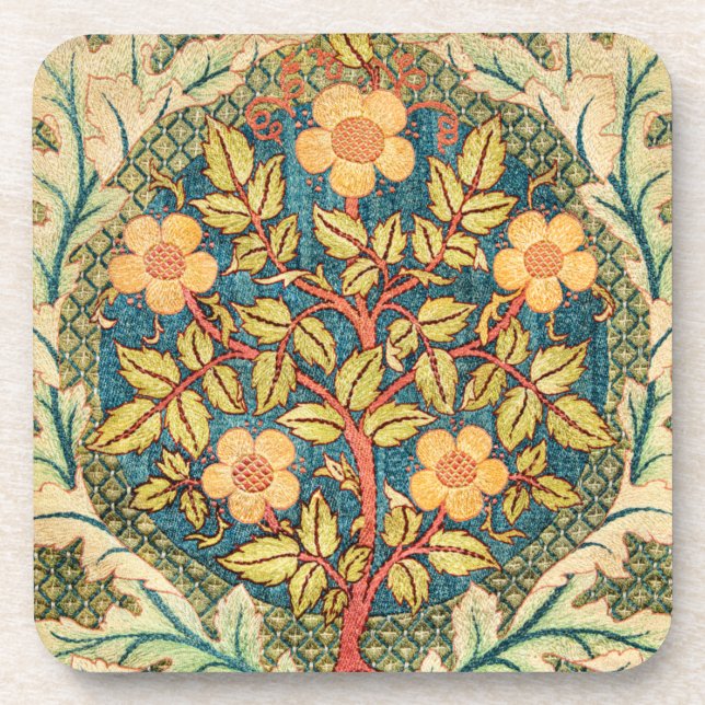 Dessous-de-verre William Morris Rose Wreath (Devant)