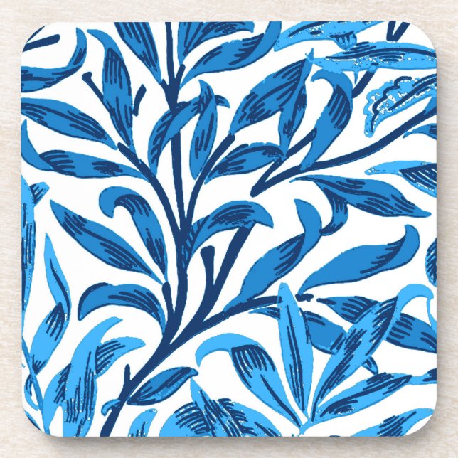 Dessous-de-verre William Morris Willow Bough, Cobalt Blue & White (Devant)