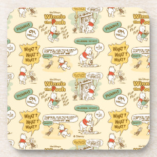 Dessous-de-verre Winnie l'Ooh   Motif de style bande dessinée