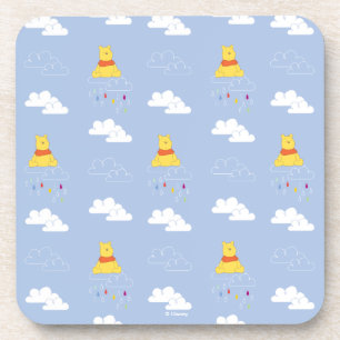 Dessous-de-verre Winnie l'Ourson Motif de la pluie nuageuse