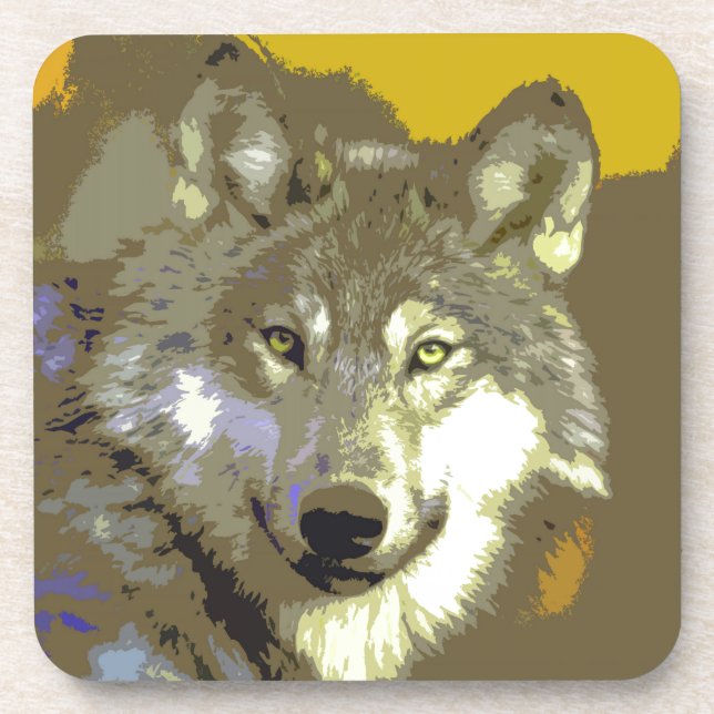 Dessous-de-verre Wolf 044 (Devant)