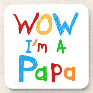 Dessous-de-verre Wow, je suis un Papa Tshirts et GIfts