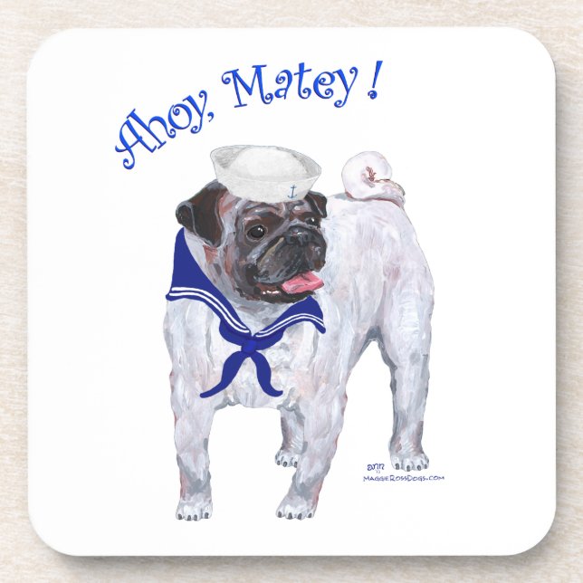 Dessous-de-verre Xian de Pug Sailor (Devant)