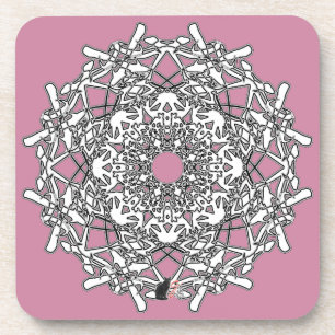Dessous de verre Xylographique Octa Glyph Dawn