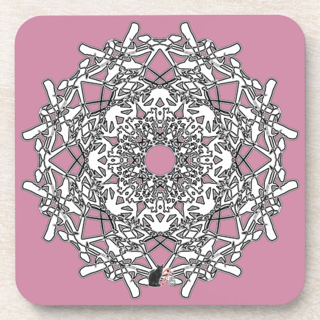 Dessous de verre Xylographique Octa Glyph Dawn (Devant)
