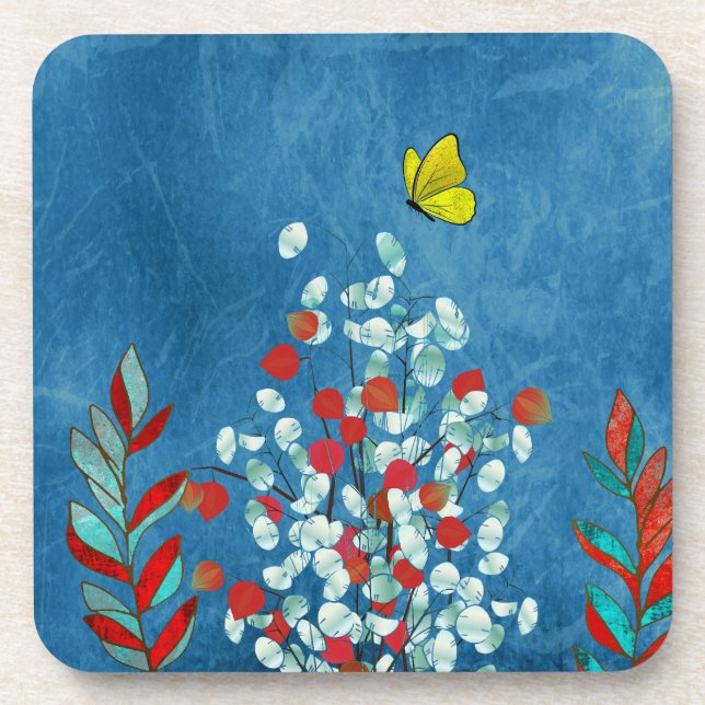 Dessous-de-verre Yellow Butterfly (Devant)