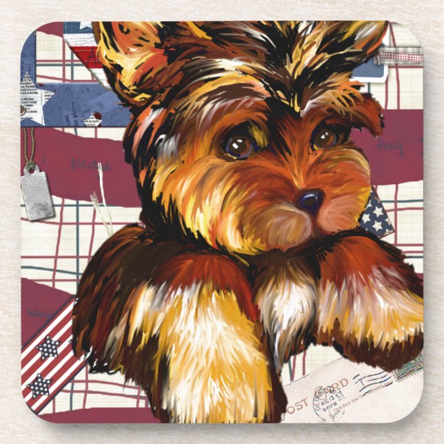 DESSOUS-DE-VERRE YORKIE POO (Devant)
