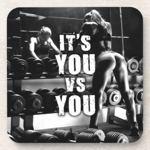 Dessous-de-verre You vs YOU - Women's Workout Motivational