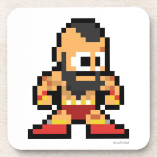 Dessous-de-verre Zangief à 8 bits