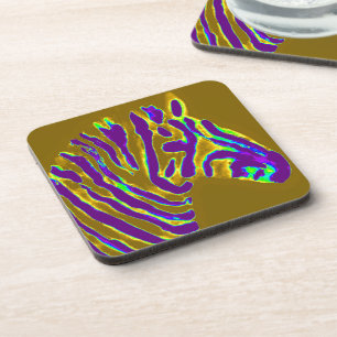 Dessous-de-verre Zebra Art Purple Stripes