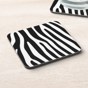 Dessous-de-verre Zebra rayures motif noir & blanc + vos idées