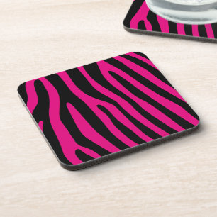 Dessous-de-verre Zebra rayures motif + votre arrière - plan & idées