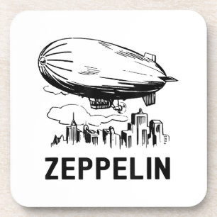 Dessous-de-verre Zeppelin rétro vintage - Croquis Dirigeable