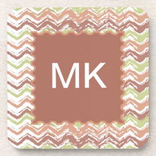 Dessous-de-verre Zigzag de Chevron de griffonnage d'épice