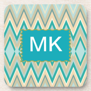 Dessous-de-verre zigzag-téléphones diagonaux