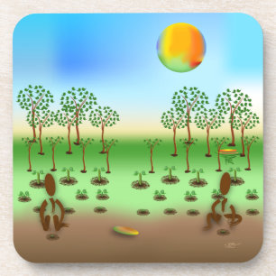 Dessous-de-verre Zinglees ~ Arbres