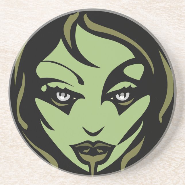 Dessous de verre Zombie Joli Halloween Zombie Déco (Devant)