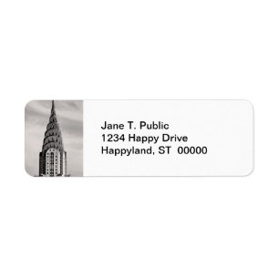 Dessus de Chrysler construisant NYC - B&W