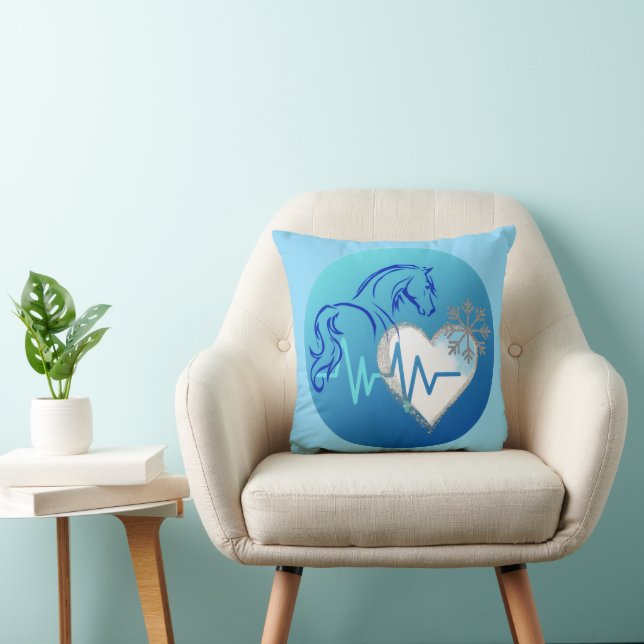 Dessus de coussin design hiver (Chaise)