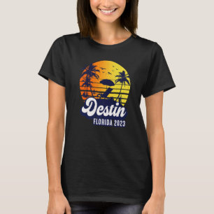 Destin 2023 Florida Sunset Beach Retro Premium T-Shirt
